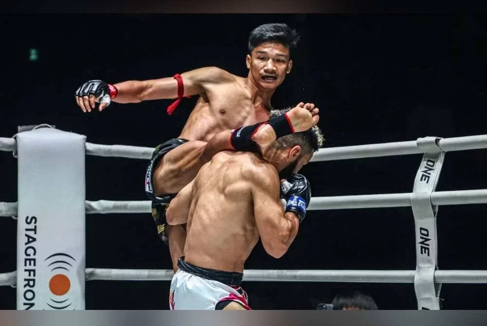 Bintang ONE Championship, Aliff Rakib turut disenaraikan dalam skuad Muay Thai negara ke Sukan SEA Thailand akhir tahun ini. Foto Agensi
