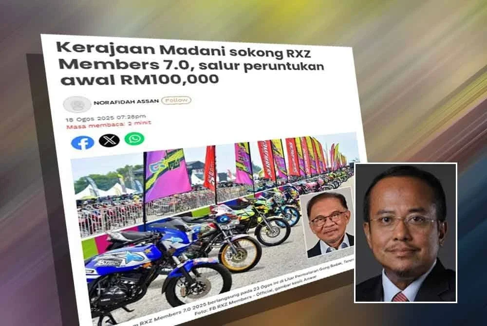 Laporan Sinar Harian pada 18 Ogos lalu. Gambar kecil: Ahmad Samsuri