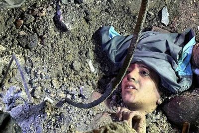 Keadaan Saja Hamad ketika ditemui. Foto Agensi