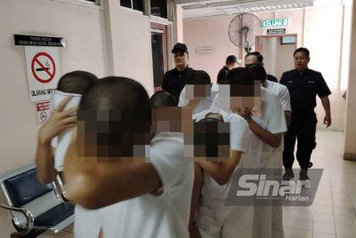 Antara 13 pelajar Kolej Vokasional Lahad Datu yang didapati bersalah membunuh rakan mereka.