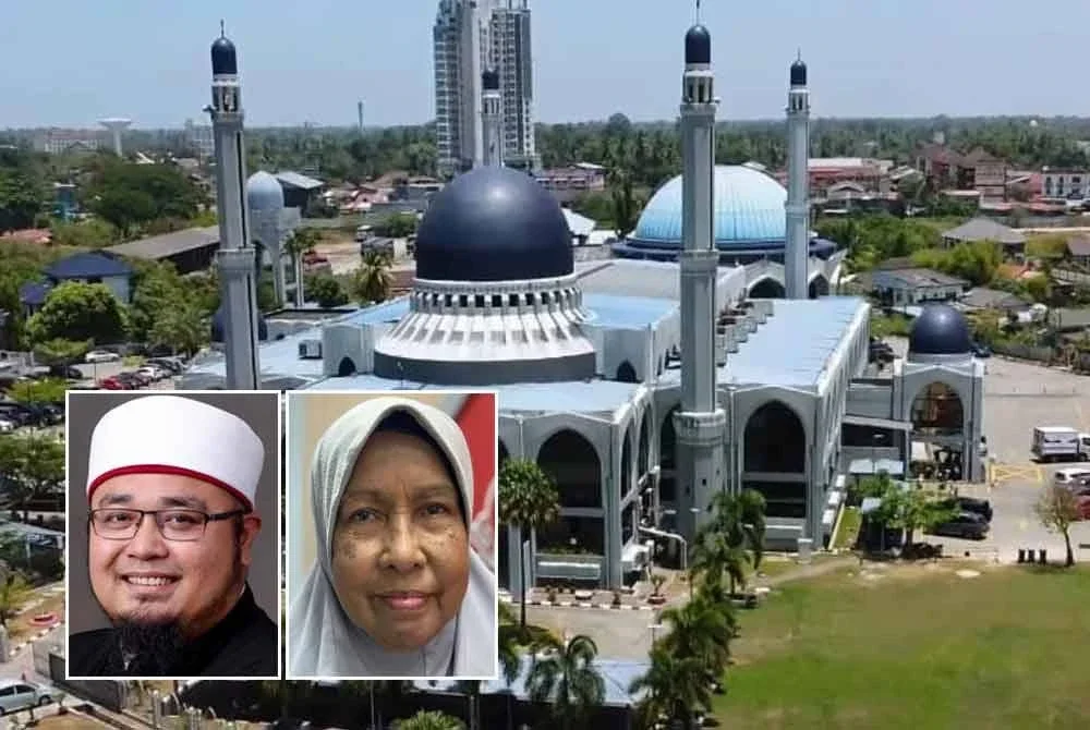 Masjid Jamek Al-Sultan Ismail Petra, Kubang Kerian di Kota Bharu yang akan jadi lokasi Malaysia #QuranHour peringkat negeri Kelantan. Gambar kecil dari kiri: Muhammad Hafizi, Zaharah