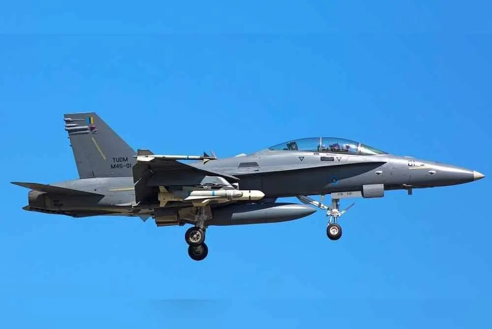 Lapan pesawat tempur F/A-18D Hornet milik TUDM kini tinggal tujuh. Foto: Portal Defence Security Asia