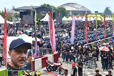 Empat kes kematian direkodkan akibat kemalangan melibatkan peserta Himpunan RXZ Members 7.0 yang dalam perjalanan ke acara tersebut di Litar Permotoran Kompleks Sukan Negeri, Gong Badak di sini. Gambar kecil: Mohd Yusri