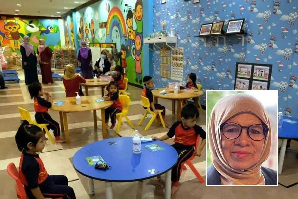 Pengusaha taska berdepan tekanan besar untuk terus beroperasi walaupun ketika ini jumlah taska berdaftar di Terengganu masih stabil - Gambar hiasan, gambar kecil: Ummi Rahimah