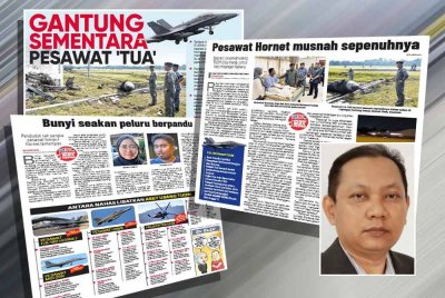 Laporan Sinar Harian pada Sabtu. Gambar kecil: Zaki