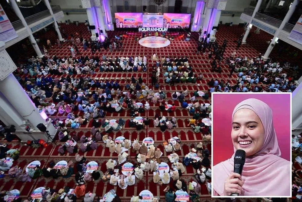 Astro Oasis melihat Malaysia #QuranHour 2025 sebagai inisiatif yang mampu menjangkau semua golongan, sekali gus menjadikannya platform penting untuk mengukuhkan kefahaman dan penghayatan al-Quran dalam kehidupan harian. Gambar kecil: Nadirah