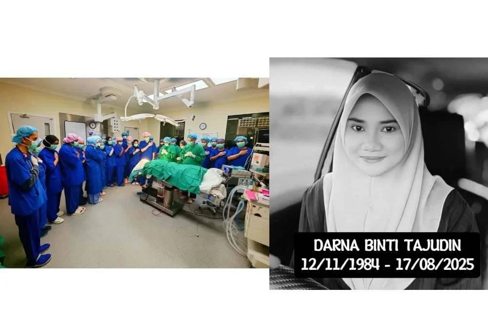 Suasana di Hospital Tawau yang dikongsikan PHM susulan amanah Allahyarham Darna untuk mendermakan kornea.