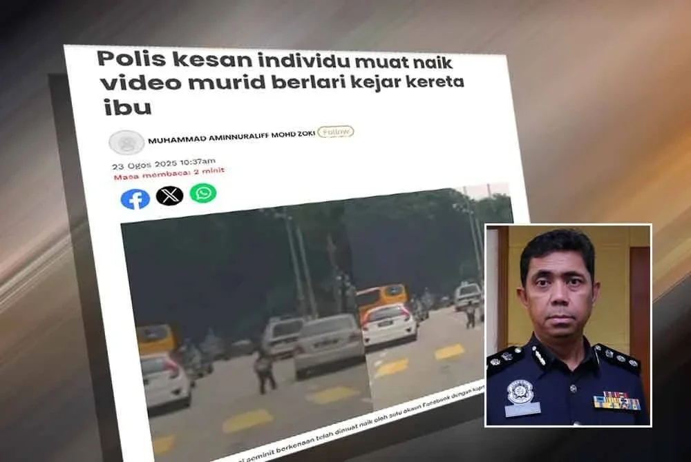 Laporan Sinar Harian pada 23 Ogos lalu. Gambar kecil: Muhamad Farid