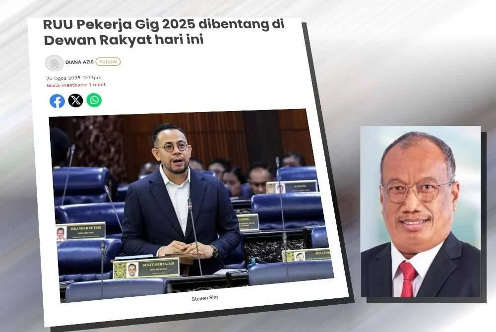 Laporan Sinar Harian pada Isnin. (Gambar kecil: Abdul Rahman)