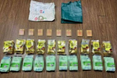 Dadah yang dirampas dalam dua serbuan di sekitar Kuala Lumpur dan Selangor.