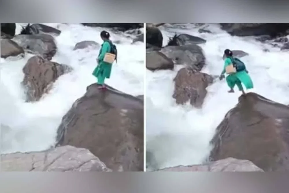 Tindakan berani seorang jururawat meredah sungai deras demi memastikan seorang bayi menerima suntikan imunisasi menjadi tular di media sosial. 