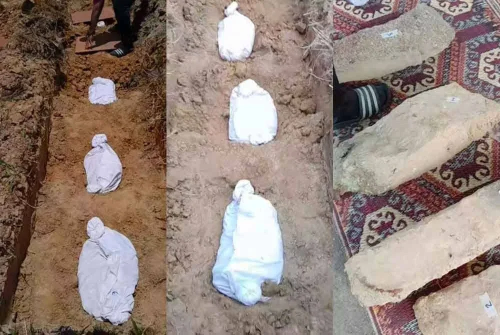 Proses kebumi semula jasad yang telah dialihkan ke lokasi baharu.