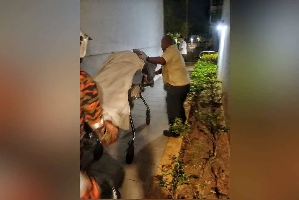 Mangsa kritikal selepas terjatuh dari tingkat tujuh sebuah kondominium di Jalan Tun Perak di sini pada malam Isnin.