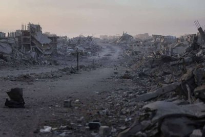 Kebinasaan akibat perang genosid berlarutan selama lebih 22 bulan di Gaza. Foto AFP 