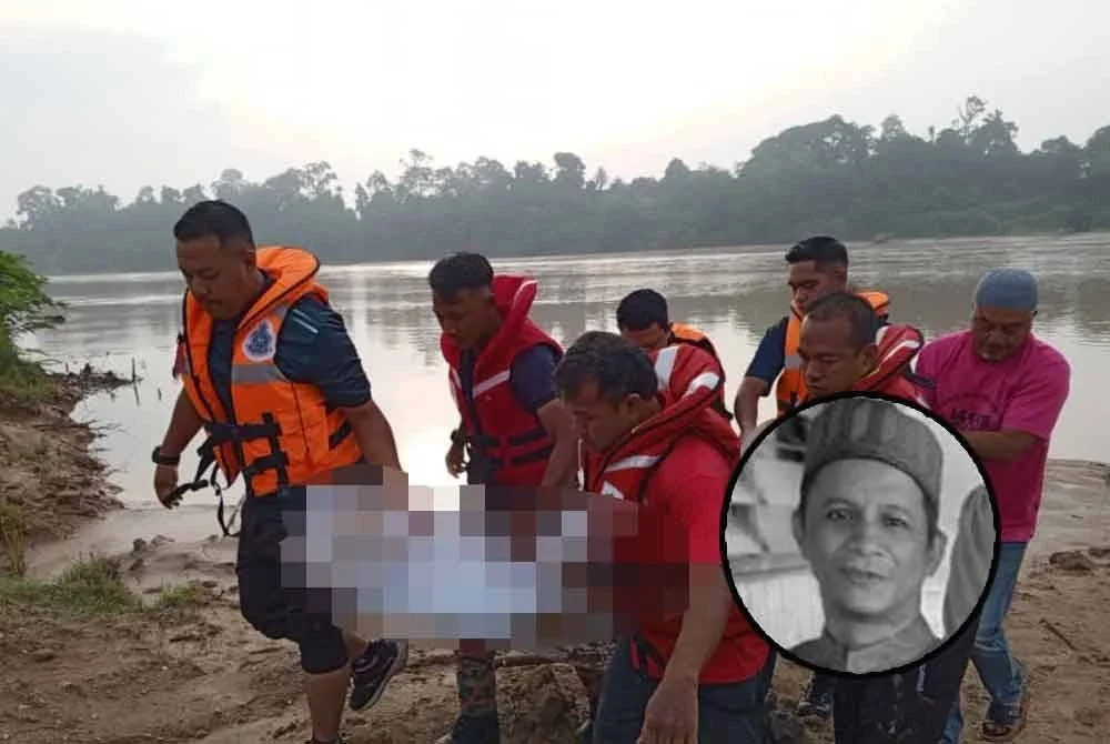 Mayat mangsa ditemukan pagi Rabu selepas dilaporkan hilang di Sungai Kelantan. Foto: Ihsan Bomba