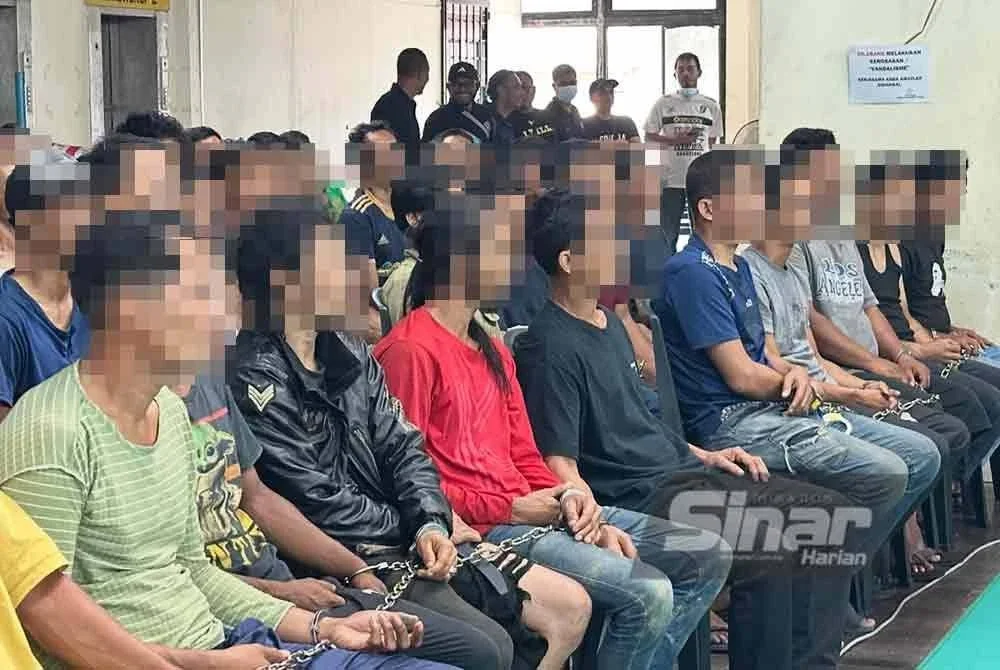 Lima bersaudara ditahan bersama-sama individu lain.
FOTO SINAR HARIAN - ADILA SHARINNI WAHID