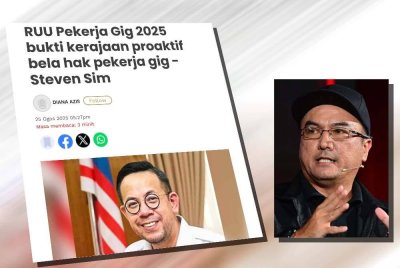 Laporan Sinar Harian pada 25 Ogos 2025. (Gambar kecil: Jose Rizal)
