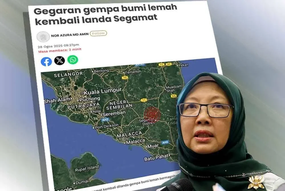 Dr Zaliha menyeru penduduk di daerah Segamat supaya kekal bertenang susulan beberapa gegaran gempa bumi lemah yang berlaku di kawasan itu sejak beberapa hari lalu.