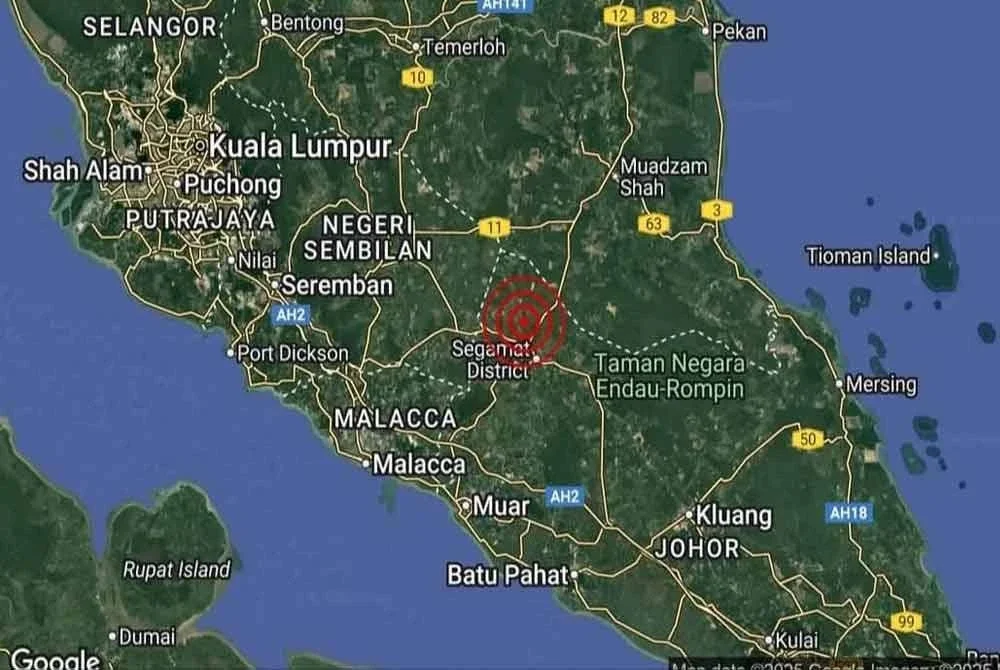 Lagi gegaran gempa bumi lemah landa Segamat bermagnitud 3.4 itu berlaku pada jam 4.24 pagi Jumaat.