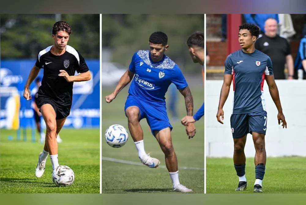 Mendez (kiri) dan Machuca (tengah) tidak tersenarai, manakala Richard Chin dipanggil menyertai kem latihan pusat Harimau Malaya buat kali pertama.