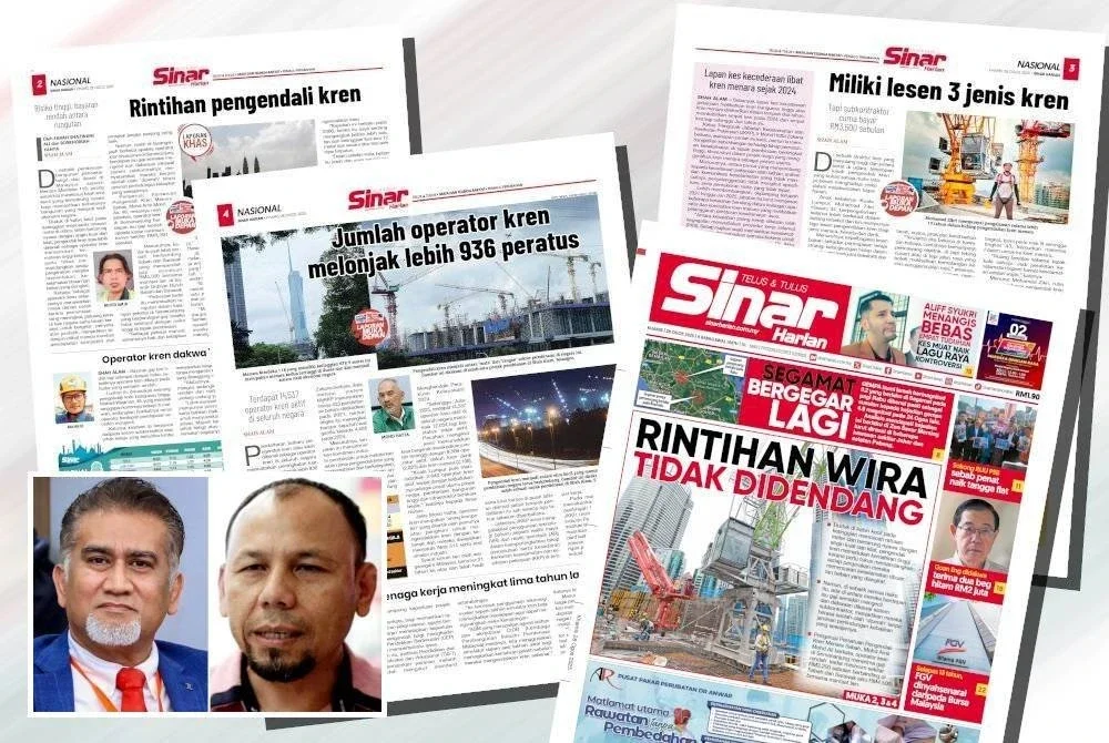 Laporan Sinar Harian pada Khamis. (Mohammad Sattar, Kamarul Baharin Mansor)