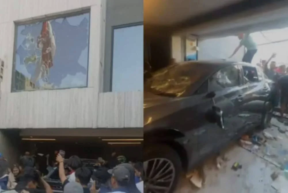 Keadaan semasa rumah ahli politik berkenaan. Agensi