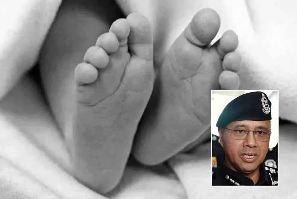 Polis menemui mayat bayi yang baru dilahirkan di RPS Kemar, Gerik selepas seorang remaja Orang Asli mengaku membuangnya. Gambar hiasan, gambar kecil: Noor Hisam