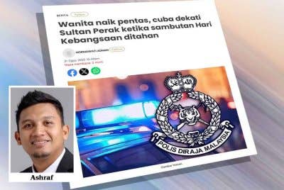 Laporan Sinar Harian pada Ahad.