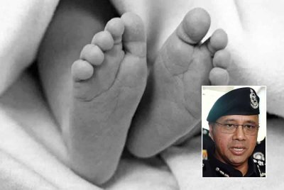Polis menemui mayat bayi yang baru dilahirkan di RPS Kemar, Gerik selepas seorang remaja Orang Asli mengaku membuangnya. Gambar hiasan, gambar kecil: Noor Hisam
