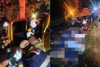 Empat lelaki maut selepas kenderaan pacuan empat roda melanggar pokok di SKVE.