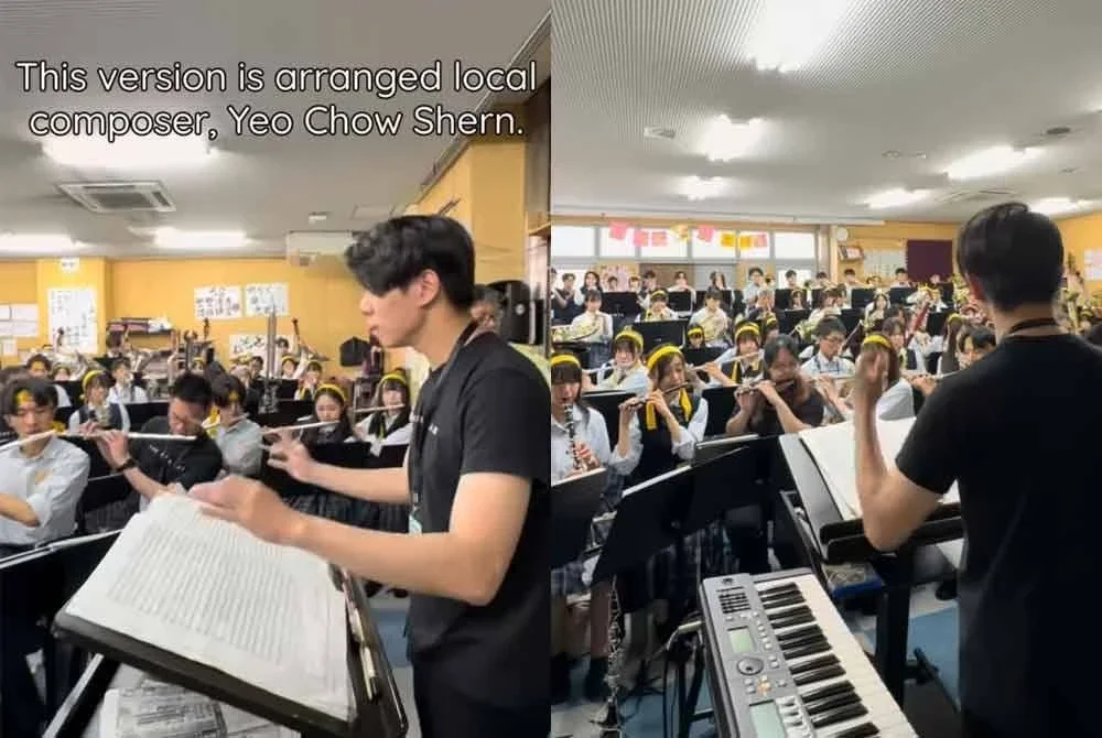 Tangkap layar video dimuat naik pada Isnin. Kredit/ Facebook The Band Lab.