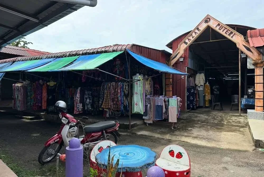 Keadaan bazar Puteri yang tiada pengunjung. FOTO SINAR HARIAN - ADILA SHARINNI WAHID