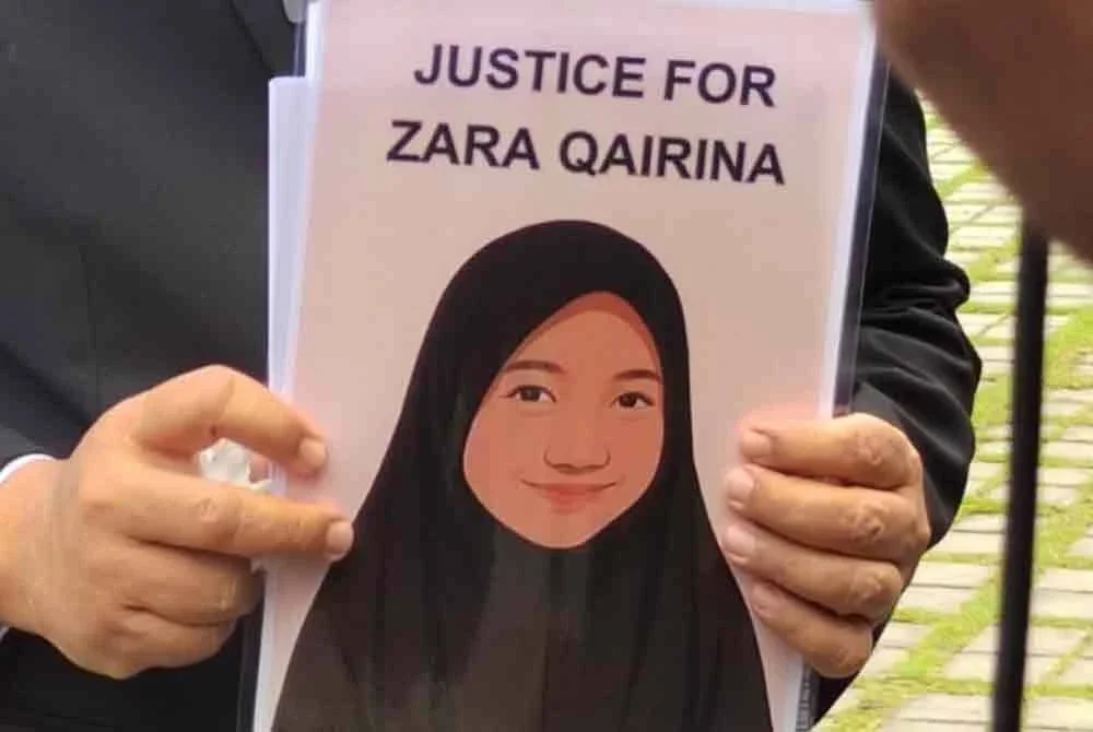 Allahyarham Zara Qairina Mahathir. Gambar hiasan