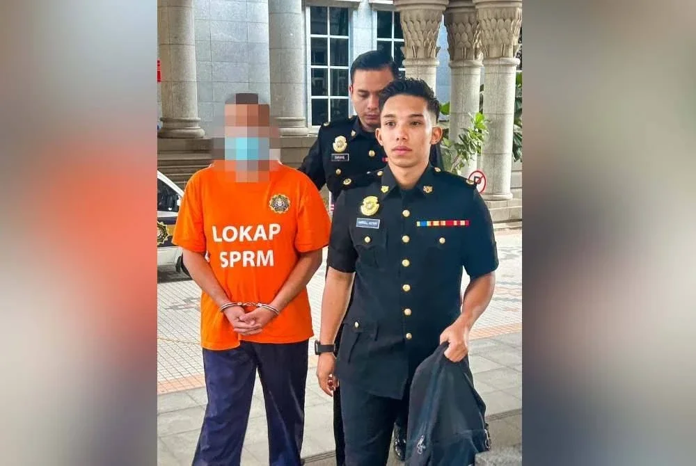 SPRM menahan reman seorang lelaki untuk siasatan kes rasuah RM8,000. Foto SPRM