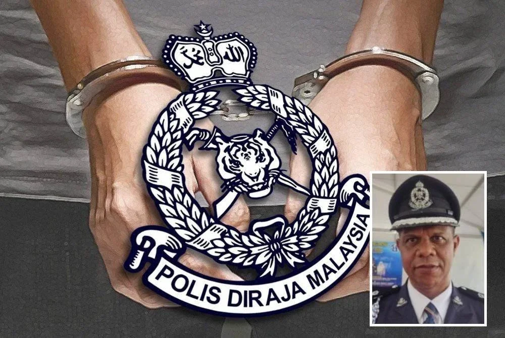 Polis menahan seorang lelaki selepas tindakannya melepaskan beberapa das tembakan ke udara ketika upacara sembahyang di sebuah kuil di Ladang Bukit Badong, Bestari Jaya, pada Isnin. Gambar hiasan (Gambar kecil: Azaharudin)