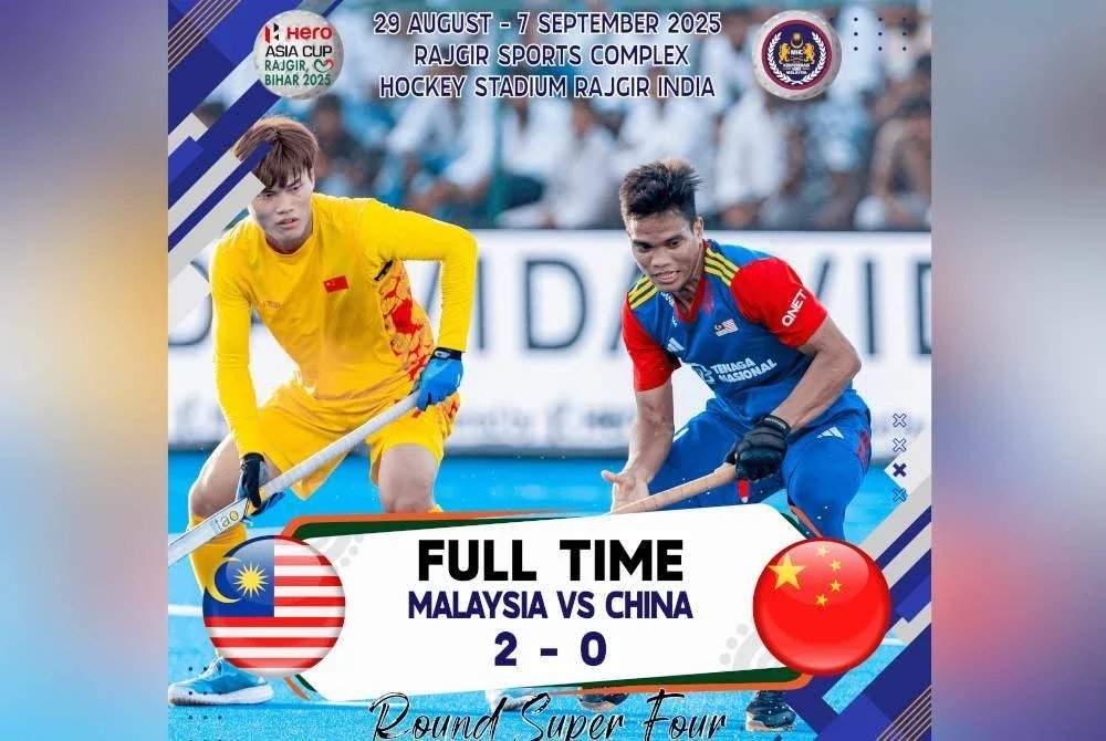 The Speedy Tigers memulakan kempen Super Four Piala Asia dengan kemenangan 2-0 ke atas China di Stadium Hoki Rajgir, India, pada Rabu.