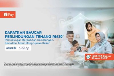 ShopeePay dengan kerjasama Allianz General menawarkan dua pelan insurans kemalangan diri terbaharu pada harga mampu milik.