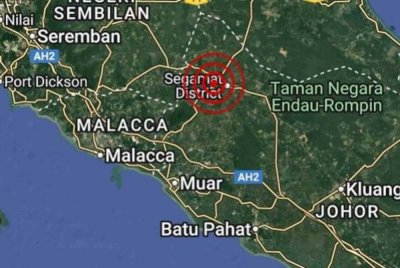 Sejak 24 Ogos lalu, enam gempa bumi lemah direkodkan, dengan gegaran pertama dikesan di Segamat pada magnitud 4.1.