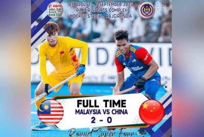 The Speedy Tigers memulakan kempen Super Four Piala Asia dengan kemenangan 2-0 ke atas China di Stadium Hoki Rajgir, India, pada Rabu.