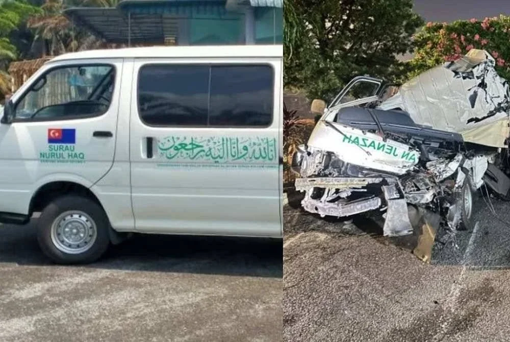 Seorang lelaki yang dipercayai mencuri van jenazah dari sebuah surau ditahan polis, selepas kenderaan itu terbabit dalam kemalangan di Jalan Skudai.