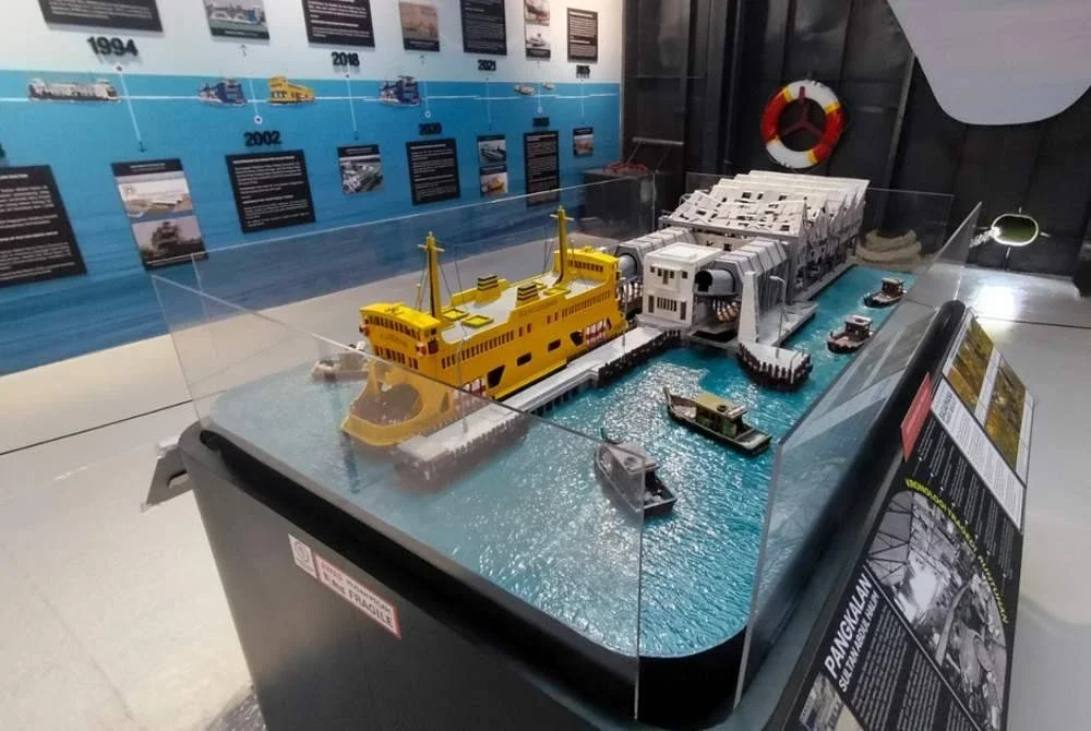 Antara geleri pameran yang disediakan didalam Muzium Feri Pulau Pinang.
