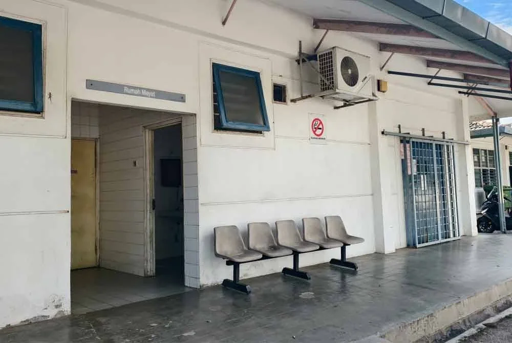 Suasana lengang di Unit Forensik dan bilik mayat HPD bagi proses bedah siasat dua kanak-kanak yang meninggal dunia akibat lemas selepas kereta dinaiki mereka menggelongsor masuk ke Sungai Linggi.