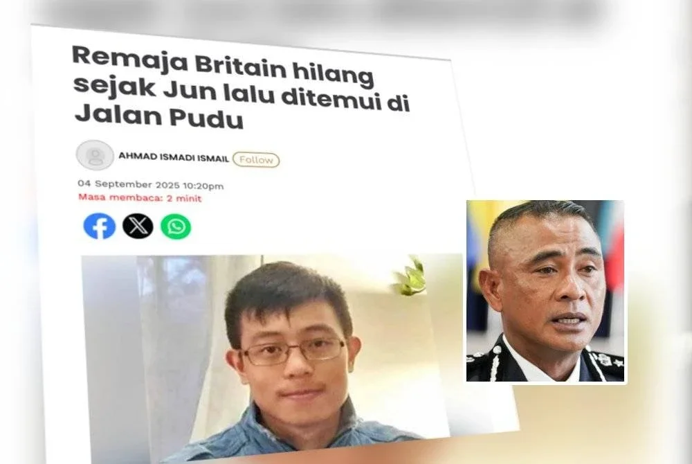 Laporan Sinar Harian pada 4 September 2025. Gambar kecil: Fadil
