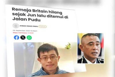 Laporan Sinar Harian pada 4 September 2025. Gambar kecil: Fadil