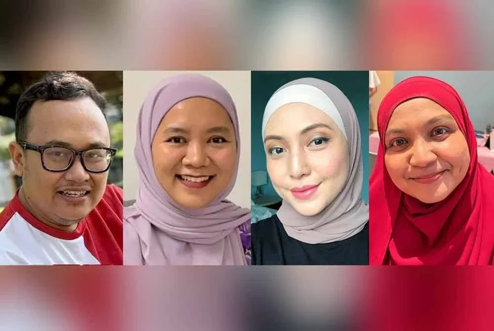 Gambar dari kiri: Khairul Afnan, Mahzura, Syarifah Farhana, Farhana