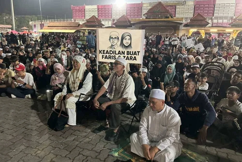 Himpunan aman yang berlangsung di Kota Bharu bulan lepas. - FOTO: SINAR HARIAN/ADILA SHARINNI WAHID