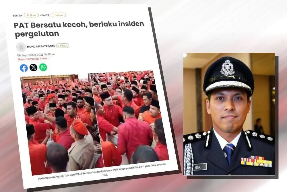 Laporan Sinar Harian pada Sabtu. (Gambar kecil: Mohd Iqbal)