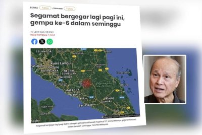 Laporan Sinar Harian pada 30 Ogos lalu. Foto kecil: Lam Thye