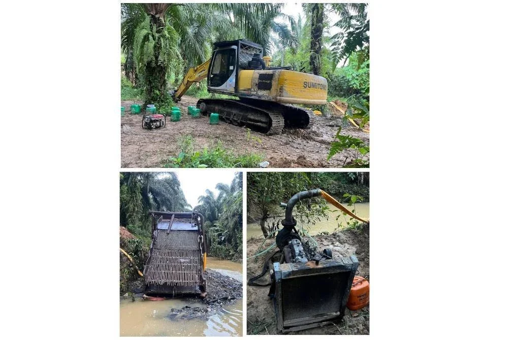 Antara peralatan yang dirampas menerusi operasi bersepadu PSP Bukit Aman bersama PTG Kelantan pada Isnin. Foto PSP Bukit Aman