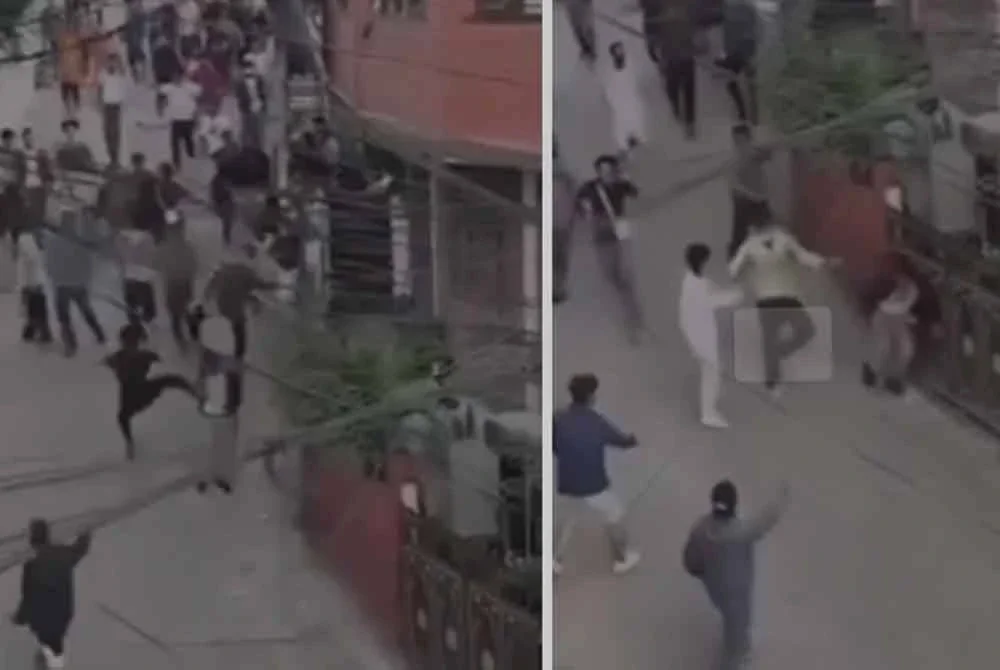 Rakaman video yang tular menunjukkan Paudel berlari menyelamatkan diri di tengah-tengah kota Kathmandu dengan puluhan penunjuk perasaan mengejarnya.